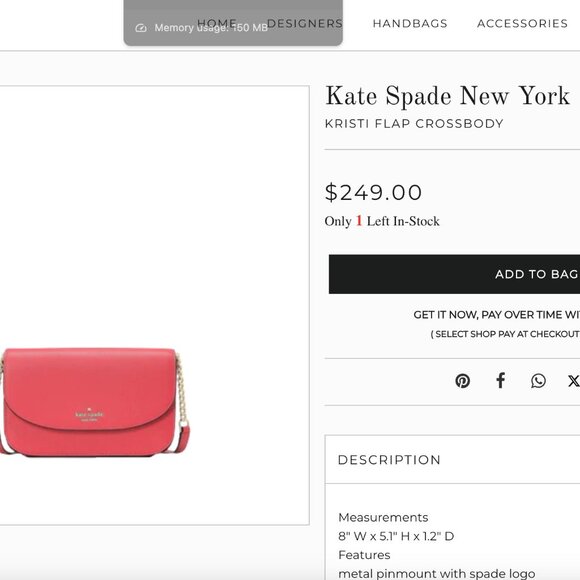 Kate Spade New York Kristi Flap Crossbody - Picture 2 of 2